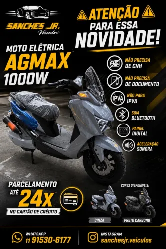 Moto Elétrica Angie AGMAX Tank 2026 - 0KM