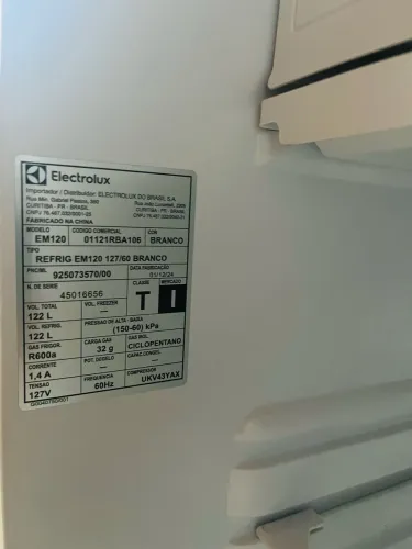 Frigobar Electrolux 122L Efficient EM120
