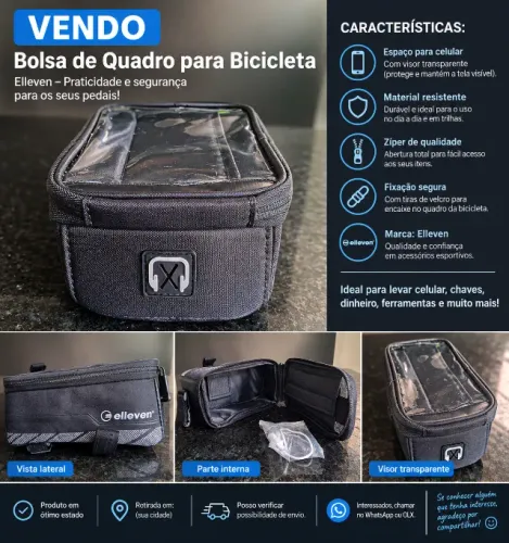 Bolsa de quadro para bicicleta 