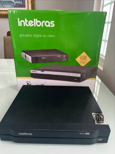 DVR intelbras 1104 com hd de 500 gigas + 3 cameras intelbras com fontes e todas e peças