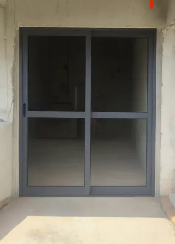 Porta Balcão 2 Folhas Alumínio/Vidro 215 cm x 120 cm