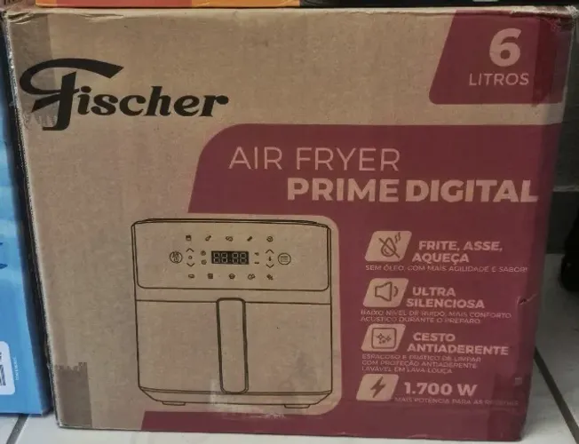 FISCHER AIR FRYER PRIME DIGITAL 6L PRETO 127V