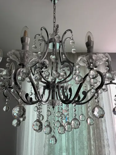 Lustre Clássico de Cristal Original com 8 Braços 