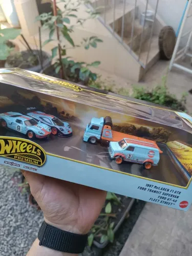 Pack hotwheels Gulf com 4 miniaturas