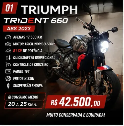 TRIUMPH TRIDENT 660 ABS 2023
