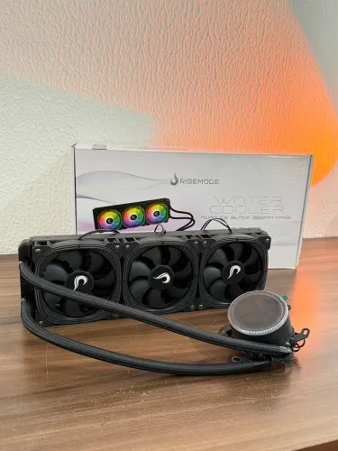 Water Cooler Rise Mode 360mm Black com Caixa | Envio OLX Pay | Aceito Cartão