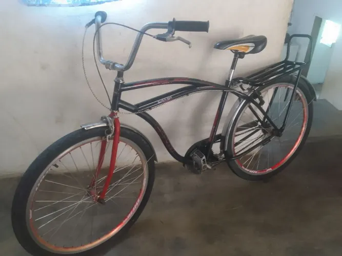 Bicicleta caiçara toda no rolamento so pegar e andar