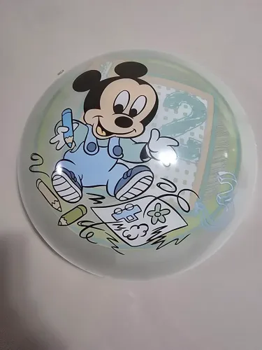 Plafon para lâmpada E27 Mickey 30cm colorido Startec