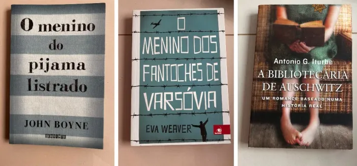 Trio: o menino do pijama listrado+o menino dos fantoches de Varsóvia+a bibliotecária de 