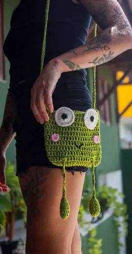 Bolsinhas em crochê 