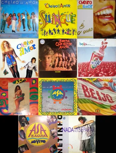 Lote 11 LPs Axé Bahia- Netinho, Asa, Cheiro de Amor