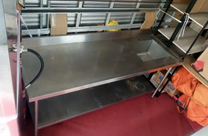 Pia Inox 1 Prateleira 1,90x0,60 - Cuba 50x40x30 (quase doaçao mas nao é)