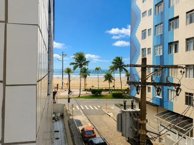 Apartamento para locação em Praia Grande na Guilhermina com vista mar