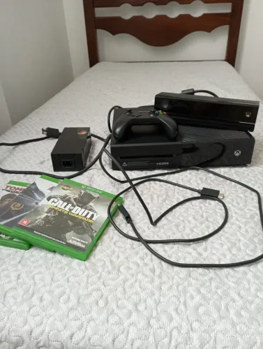 Xbox One Fat 500gb Bem Conservado + Kinect + 1 Controle + 3 jogos