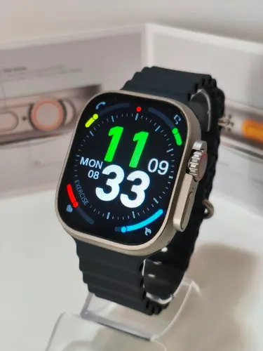 Smartwatch Microwear 49mm Pulseira Preta