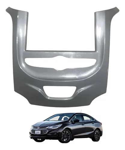 Moldura Painel Central Chevrolet Cruze 1.4 Turbo 2017 A 2021 Cinza