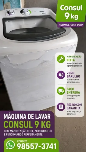 Máquina de lavar 9 kg