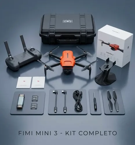 Drone Fimi Mini 3 Pro - 4k 60fps + Acessórios Extras