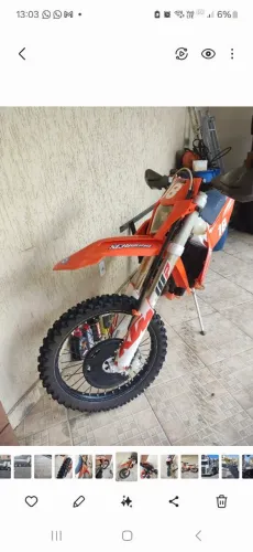 Ktm excf 250 , 2020 2° dono 124 horas R$46900