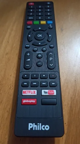 Controle Remoto Smart TV Philco Netflix Youtube Globoplay - NOVO