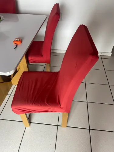 Mesa de MDF com tampo de vidro 