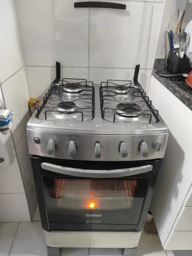 Fogão inox consul 4 bocas
