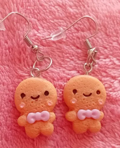 Brinco Infantil Biscoito Feliz- Fofo- Coisas da KK 