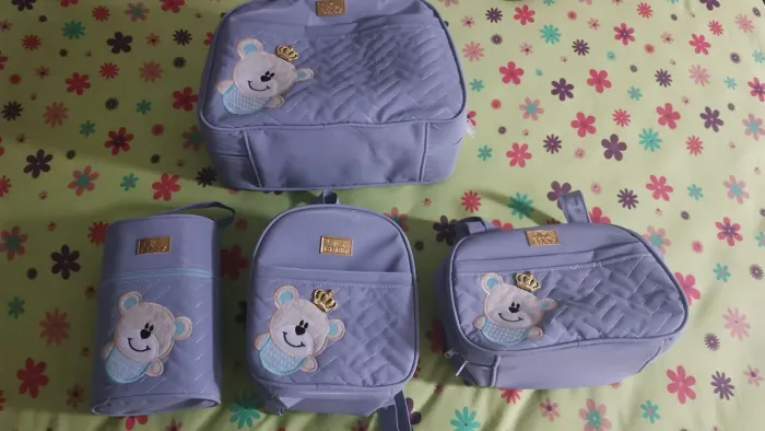 ? Kit Bolsa de Maternidade Completo - 4 Peças ?