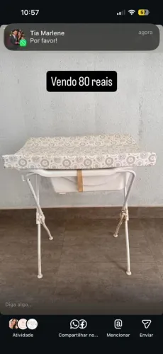 Banheira com trocador