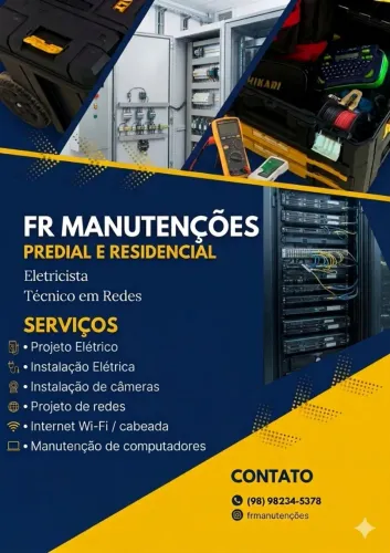 Eletricista e Técnico em Redes em São Luís.