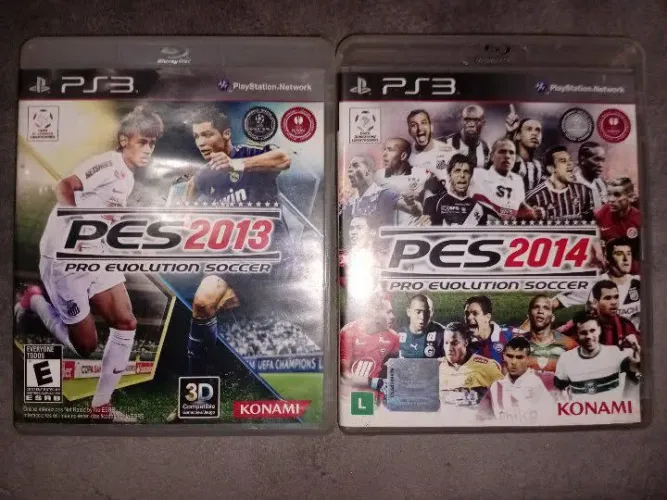 Jogos de PS3 pes 2013 e pes 2014 originais