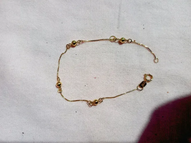 Pulseira infantil 18 k 