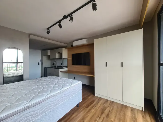 Apartamento/Comprar ou Alugar. Novo, 25m², varanda, Lazer completo, melhor bairro - Vila O