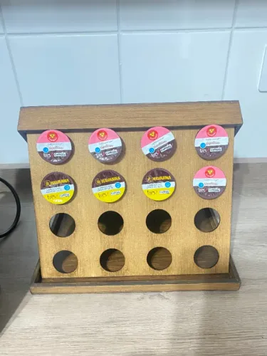 Porta Cápsula MDF 3 corações