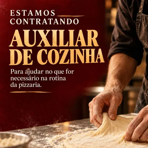 Vaga Aux de cozinha pizzaria
