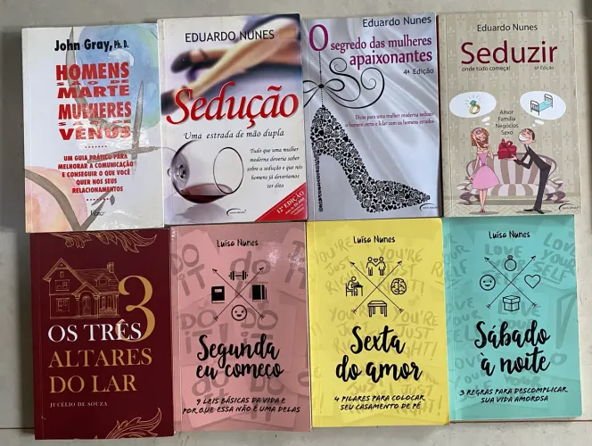 Livros Coleção Eduardo Nunes, Luísa Nunes, Jucélio de Souza, John Gray