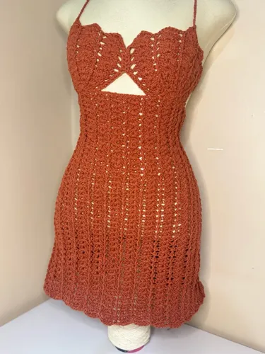Vestido sereia crochê 