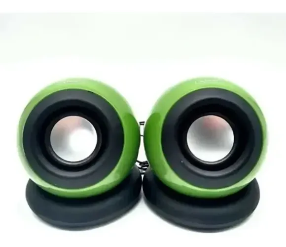 Caixa De Som Mini Alto-fala Verde Kp-601 P/ Laptop - 10w Rms