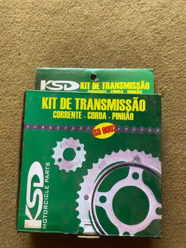 Kit Relação KSD Corrente Coroa Pinhão Honda Titan 428H 116L