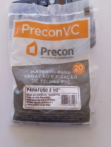 parafuso 2 1/2 para vedação de telhas PVC