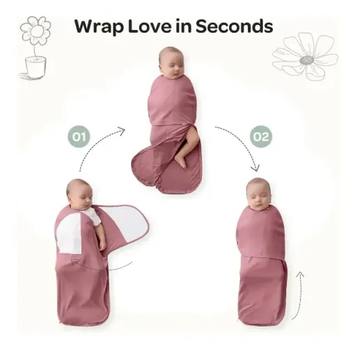 Momcozy swaddle pacote com 2 charutinho