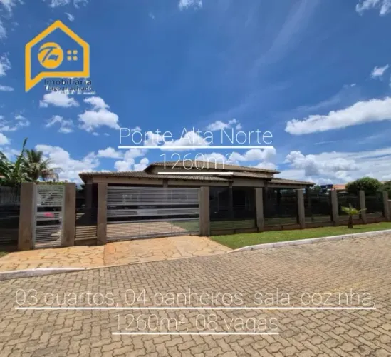 Excelente casa no Condomínio das Palmeiras - Ponte Alta Norte