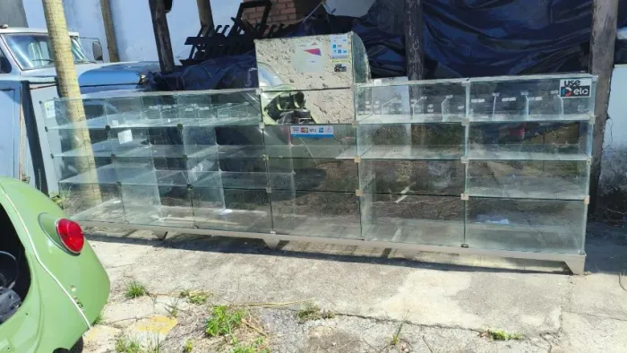 Balcão de Vidro Modulado 3,60 mts - Usado