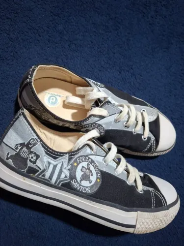 Tênis tipo Allstar do Santos n.36 ótimo estado <br>70,00