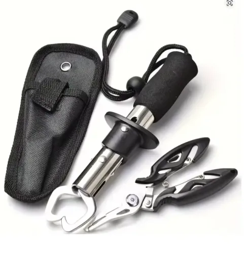 Kit Pesca Alicate Pega-peixe E Alicate Multifuncional Tira Anzol Corta Linha
