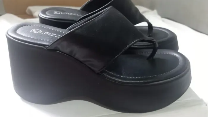 Sandália plataforma 36 preta