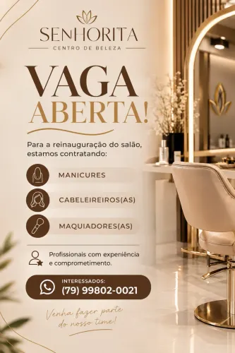 Vagas de emprego salão de beleza
