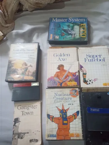Jogos master system Lot gangster Golden axe lord of sword 