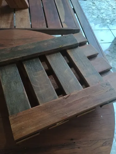Suporte para vaso,35x35 cumarú