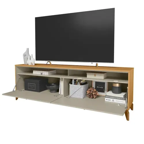 Rack Dubai para Tv Até 75 Polegadas 2 Portas Linea- pronta entrega